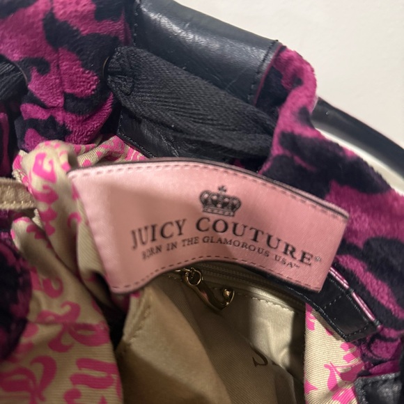 Vintage Y2K Juicy Couture Daydreamer Bag Leopard Purple Print Rare! - Picture 10 of 15